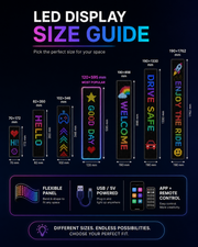 Size guide and package contents