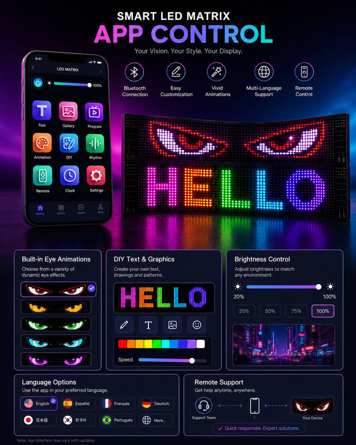 App control for the Demon Eyes display